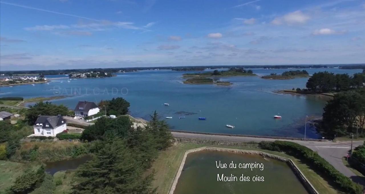 Camping Paradis Le Moulin Des Oies Belz Kültér fotó