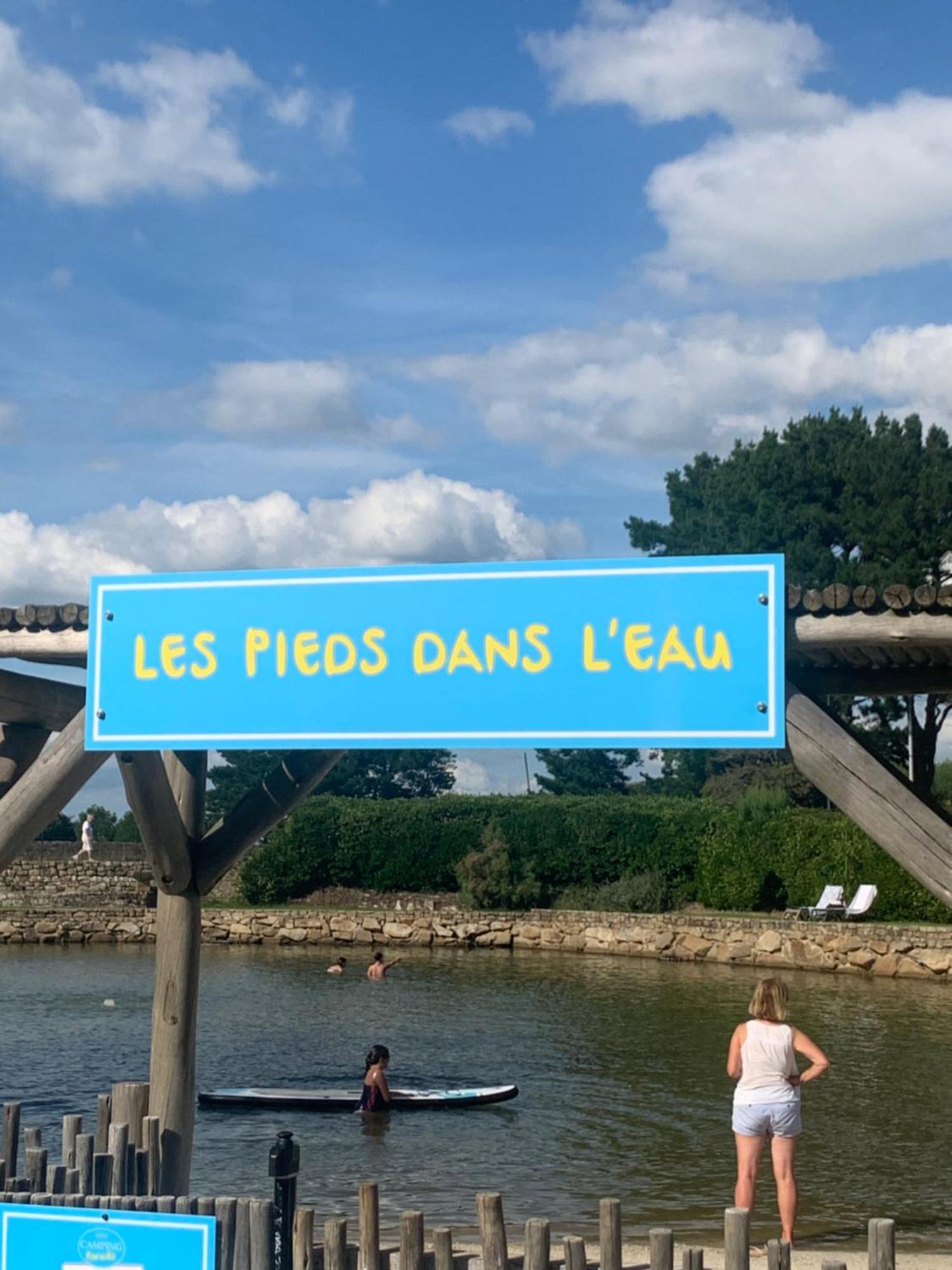 Camping Paradis Le Moulin Des Oies Belz Kültér fotó